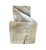 Wood Organic Modern Hand-Carved Bleached Mahogany Pedestal Side Table For Sale - Image 7 of 8