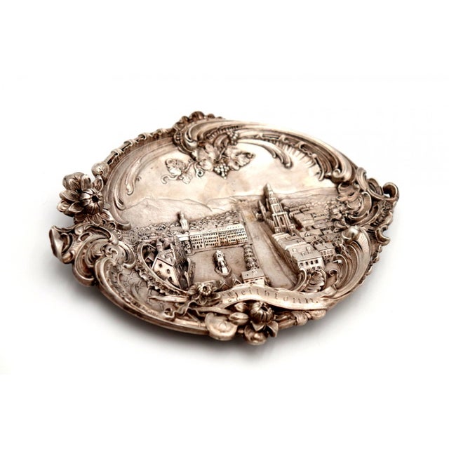 Vintage Chiseled Silver Ring For Sale - Image 4 of 6