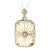 1920s Art Deco White Gold Rock Crystal Filigree Pendant on Chain For Sale
