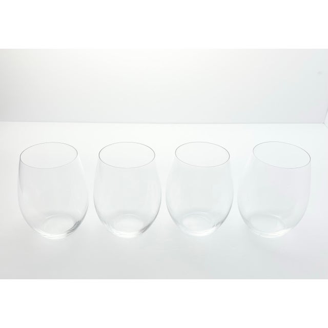 Contemporary Luigi Bormioli “Crescendo” Set of 6 Stemless Wine Glasses For Sale - Image 3 of 6