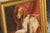 An American oil on board dog painting from the late 19th century in giltwood frame. How not to melt in front of this...