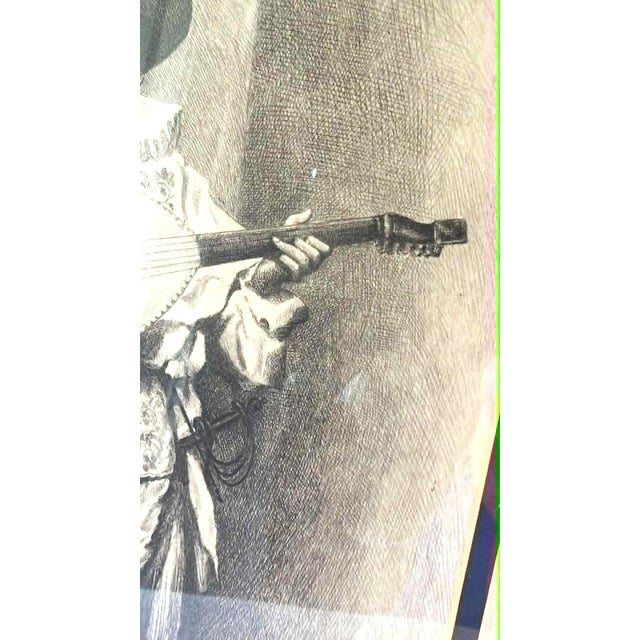 Cream Vintage Mid-Century Modern Stephen James Ferris Troubadour Aquatint Print Framed For Sale - Image 8 of 14