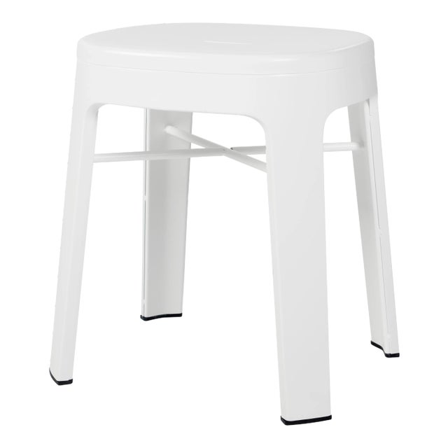 RS Barcelona Ombra Indoor/Outdoor Low Stool, White For Sale