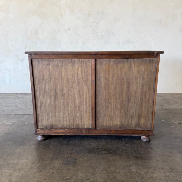 Vintage European Style Reclaimed Pine 3 Drawer Dresser For Sale In Los Angeles - Image 6 of 9