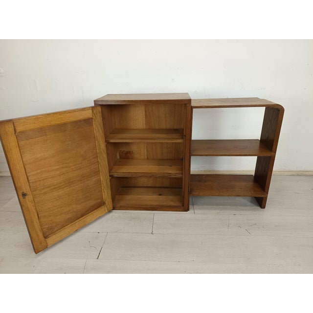Art Deco Oak Shelving Unit, 1930s For Sale - Image 6 of 18