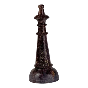 Large Vintage Italian Carved Alabaster Marble Chess Bishop Stone Sculpture