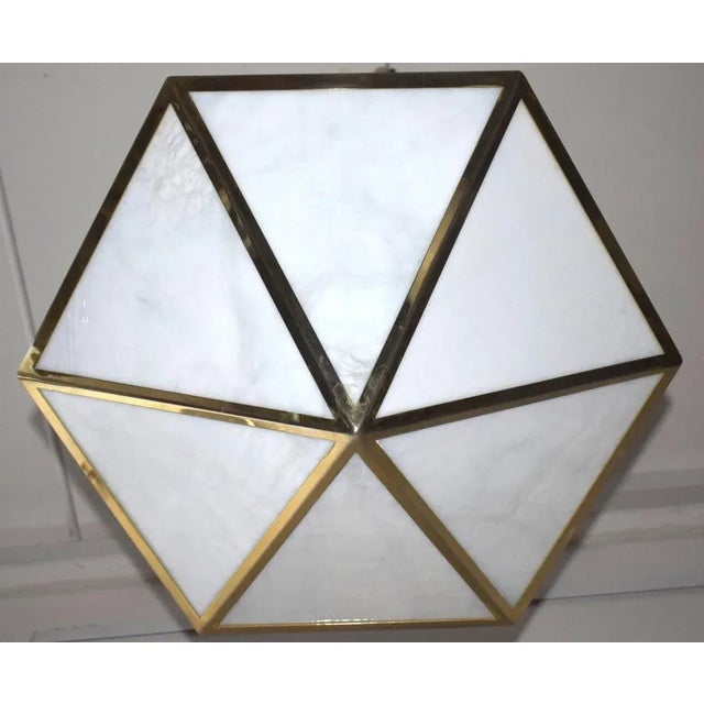 Metal Large Ceiling Lamp by Josef Hoffmann for J. T. Kalmar, 1960s For Sale - Image 7 of 7