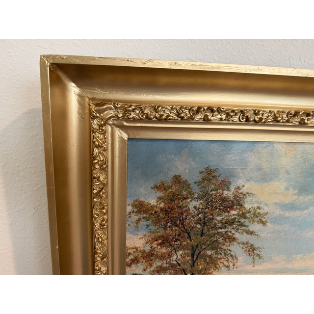1900 - 1909 1907 American-Sweden Artist Gustav W. Leufstedt 1867-1909 Antique Landscape Art For Sale - Image 5 of 13