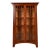 Ethan Allen Arts & Crafts Solid Cherry Wood Lighted Bookcase or Display Cabinet For Sale