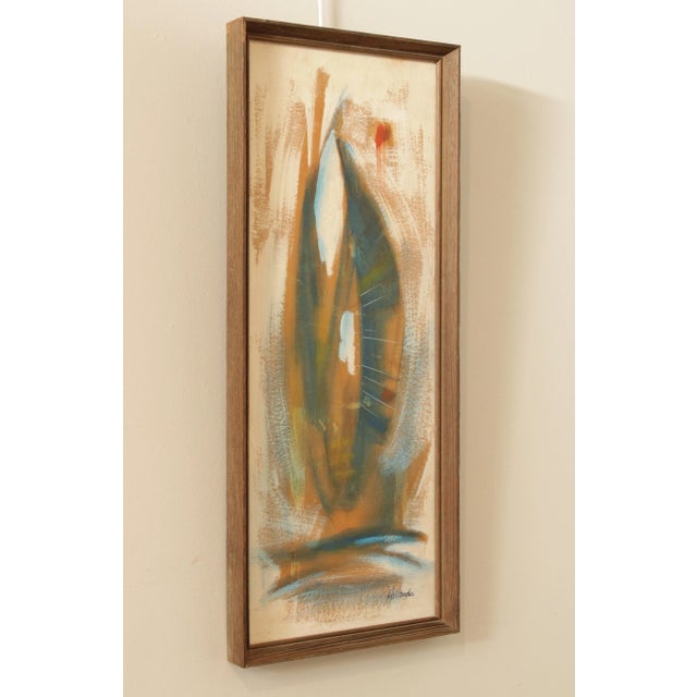 Abstract Expressionism Mid Century Abstract Original Painting, Framed For Sale - Image 3 of 12