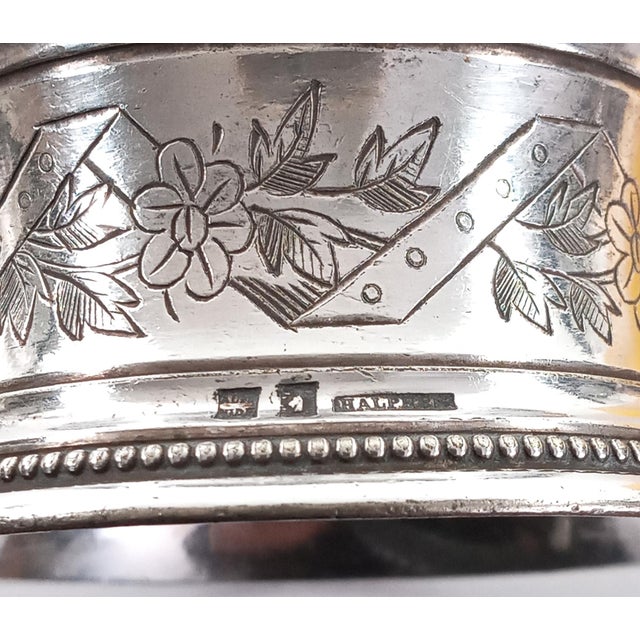 Silver 1900s Six Christofle Napkin's Ring Designed by Charles Halphen For Sale - Image 8 of 15