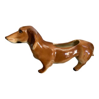 Dachshund Dog Floral Vase For Sale