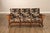 Wood Antique Split Reed Rattan Sofa For Sale - Image 7 of 18