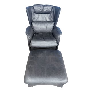 Set of DS-23 Lounge Chair and Ottoman from de Sede, 1988 For Sale