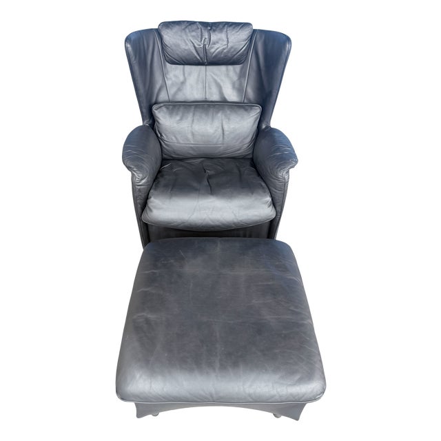 Set of DS-23 Lounge Chair and Ottoman from de Sede, 1988 For Sale