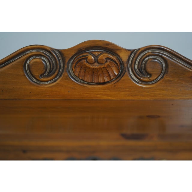 Ethan Allen Country French Pine Slant Front Desk For Sale - Image 15 of 18