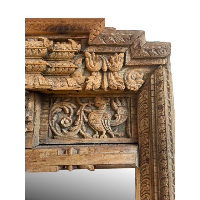 Antique India Doorway Mirror For Sale - Image 4 of 6