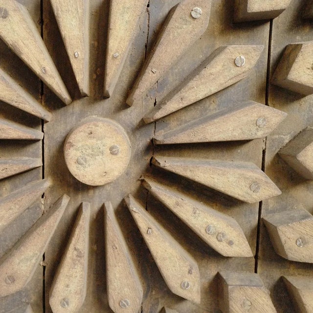 Early 20th Century Antique Indian Wood Print Block Panel For Sale - Image 5 of 7