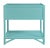 Olympia One-Drawer Nightstand in Turquoise For Sale - Image 4 of 6