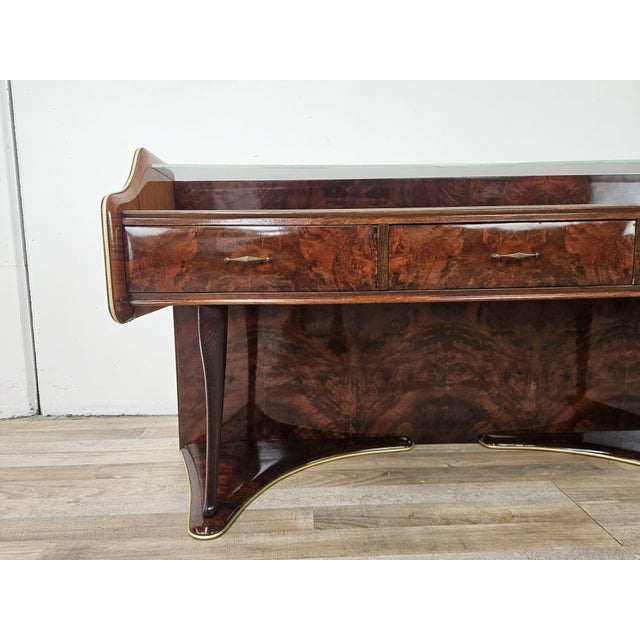 Entrance Dressing Table in Briar Root with Glass Tops, 1950 For Sale - Image 12 of 18
