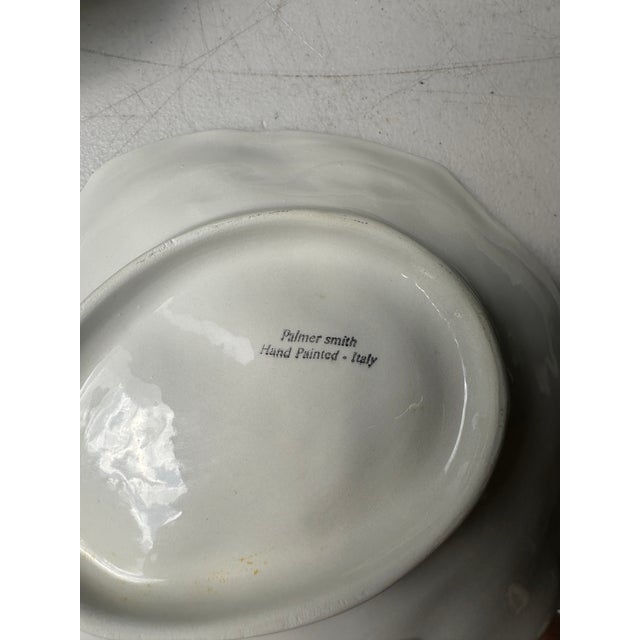 1970s Italy Palmer Smith Leaf Plates- Set of 8 For Sale - Image 9 of 9