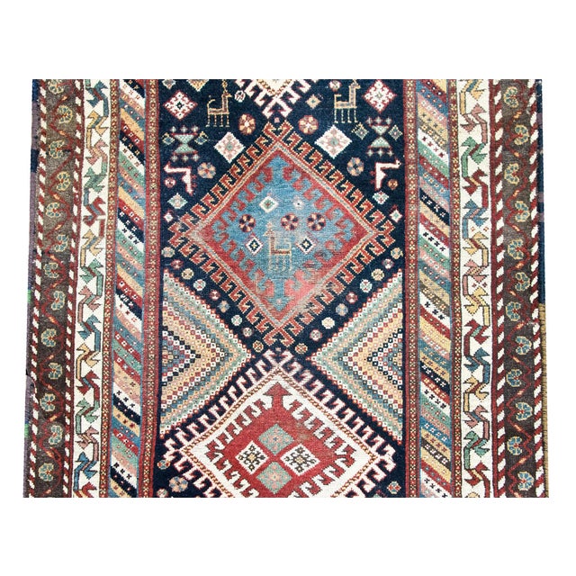 1930s Early 20th Century Persian Qashqai Runner For Sale - Image 5 of 16