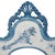 Early 21st Century Vintage Rococo Style Blue and White Chinese Style Mirror/Wall Mirror For Sale - Image 5 of 9