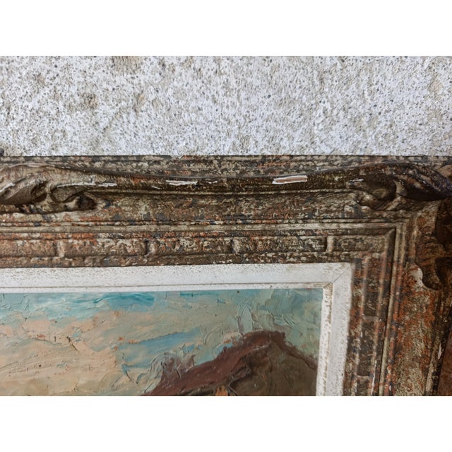 Jh Silles, Landscape, 1950s, Oil Painting on Board, Framed For Sale - Image 8 of 10