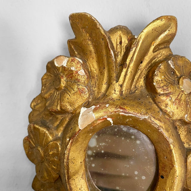 Italian Two Light Wall Lamps with Mirror, 1700s, Set of 2 For Sale - Image 9 of 18
