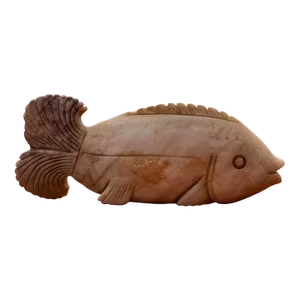 1950s Fine Chinese Antique White Jade Fish Sculpture