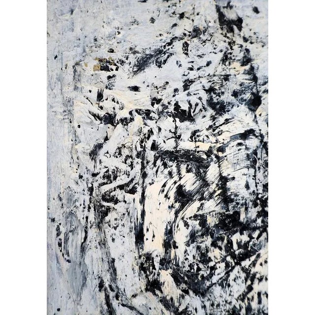 Dyap Guler, Spherical and Abstract Male Portrait, Mixed Media on Canvas For Sale - Image 4 of 6