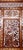 Mid 20th Century Vintage Four-Panel With Brass Inlay Teak Wood Screen Room Divider For Sale - Image 5 of 8
