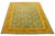 Blue Modern Mahal Style Handmade Oversized Wool Rug With Floral Design For Sale In New York - Image 6 of 10