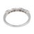 1990s Tiffany & Co. Diamond Platinum Half Eternity Wedding Band, Size 5.5 For Sale In Los Angeles - Image 6 of 6