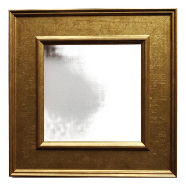 Distressed Gold Wooden Frame For Sale