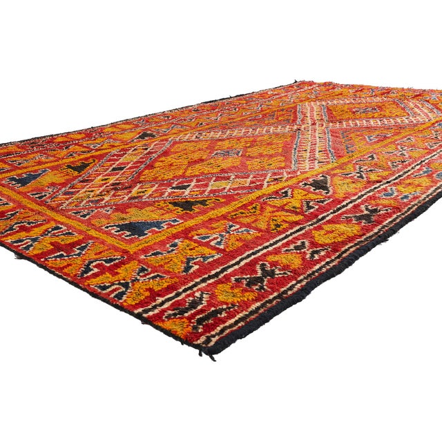 21874 Vintage Beni M'Guild Moroccan Rug, 05'11 x 10'01. The Eternal Covenant: A Vintage Beni M'Guild Moroccan Masterpiece...