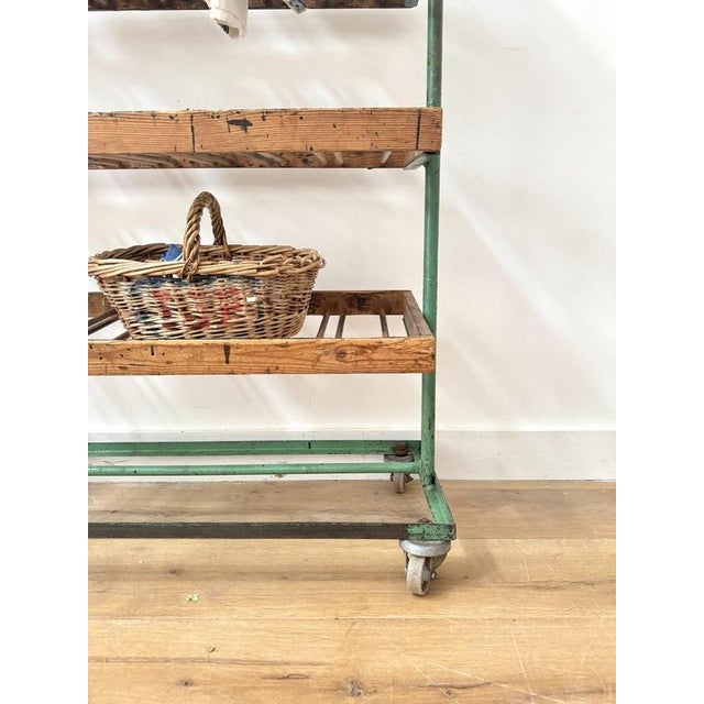 Mid-Century Shoe Rack Trolley For Sale - Image 4 of 8