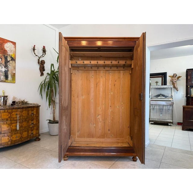 Gründerzeit Wardrobe in Walnut For Sale - Image 13 of 16
