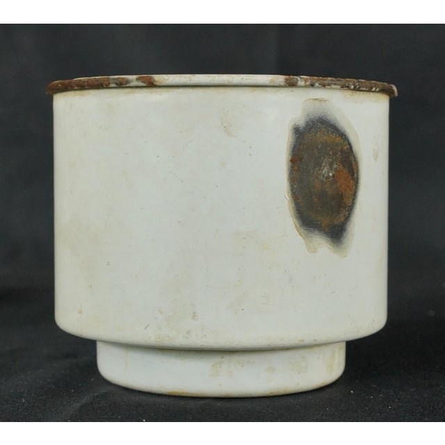 White Vintage French Savon, Sable, & Soude Washbasin Wall Set For Sale - Image 8 of 13
