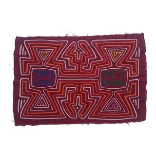 Mola Fabric by Cuna Indians, Panama, 1970s For Sale
