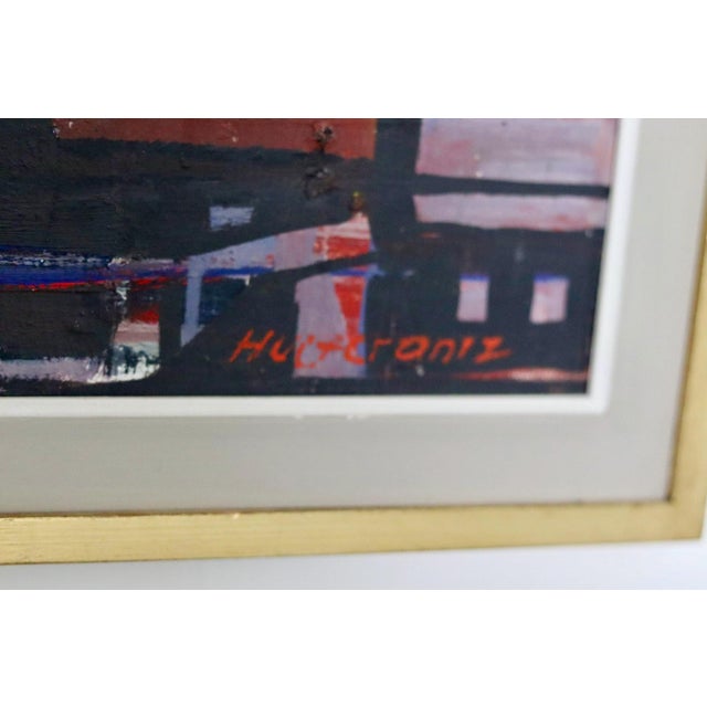 Hultkrantz, Abstract Composition, 1960s, Oil on Panel, Framed For Sale - Image 8 of 11