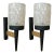 Metal Brutalist Thick Textured Glass Sconces, France Late 1960s - a Pair For Sale - Image 7 of 7