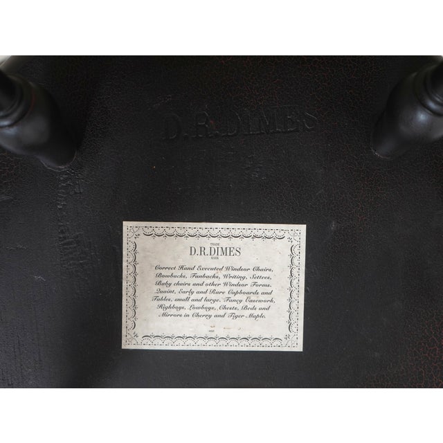 Set of 6 Dr Dimes Ebonized Windsor Dining Room Chairs For Sale - Image 18 of 18