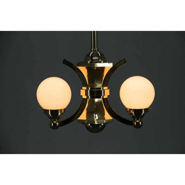 Antique Art Deco Chandeliers by Gocar, Austria, 1890s, Set of 3 For Sale - Image 18 of 18