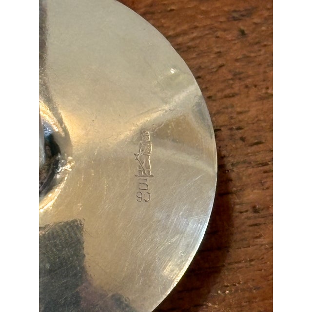 1960s Pair, Mid-Century Danish Silverplate 3-Light Candelabras For Sale - Image 5 of 6