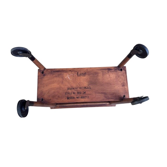 Mid 20th Century Mid 20th Century 2 Tier Bar Cart by Lane For Sale - Image 5 of 10