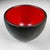 Black Vintage Japanese Wooden Bowl with Red Urushi Lacquer, 1970s For Sale - Image 8 of 11