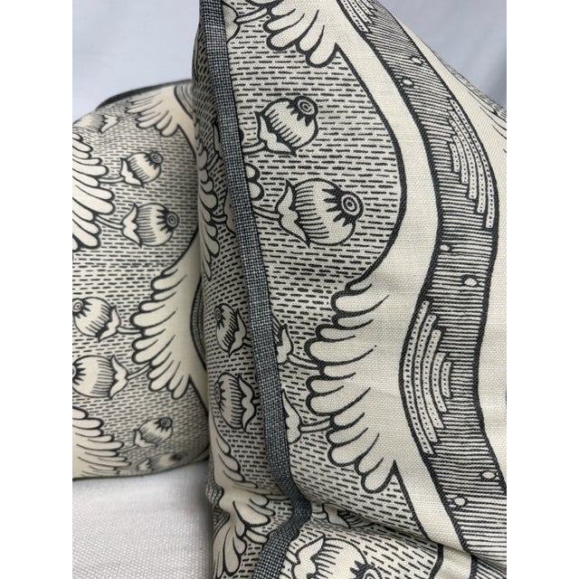 Transitional Antoinette Poisson "Grenades" 22" Pillows-a Pair For Sale - Image 3 of 3