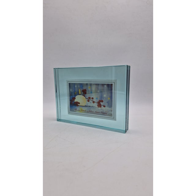 Photo Frame in Thick Cut Glass by Fontana Arte, 1960s For Sale - Image 11 of 11