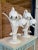 Pair of Mid-20th Century Italian Porcelain Lily Flower Table Lamps For Sale - Image 12 of 12